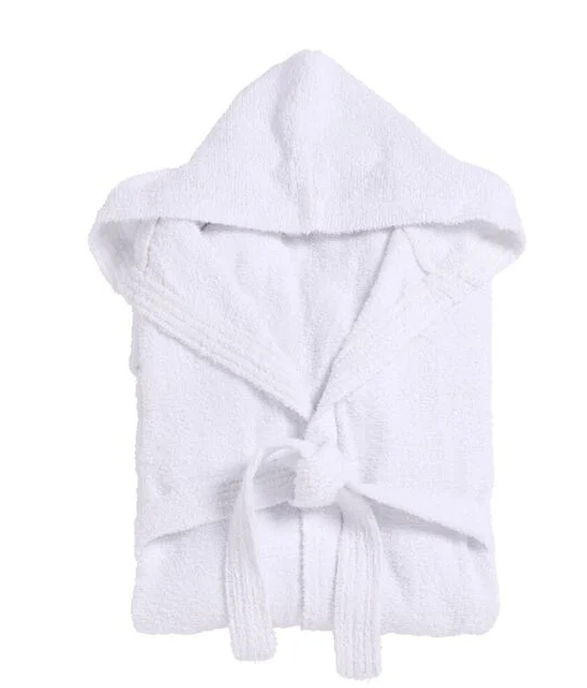 Peignoir de bain blanc mixte à personnaliser