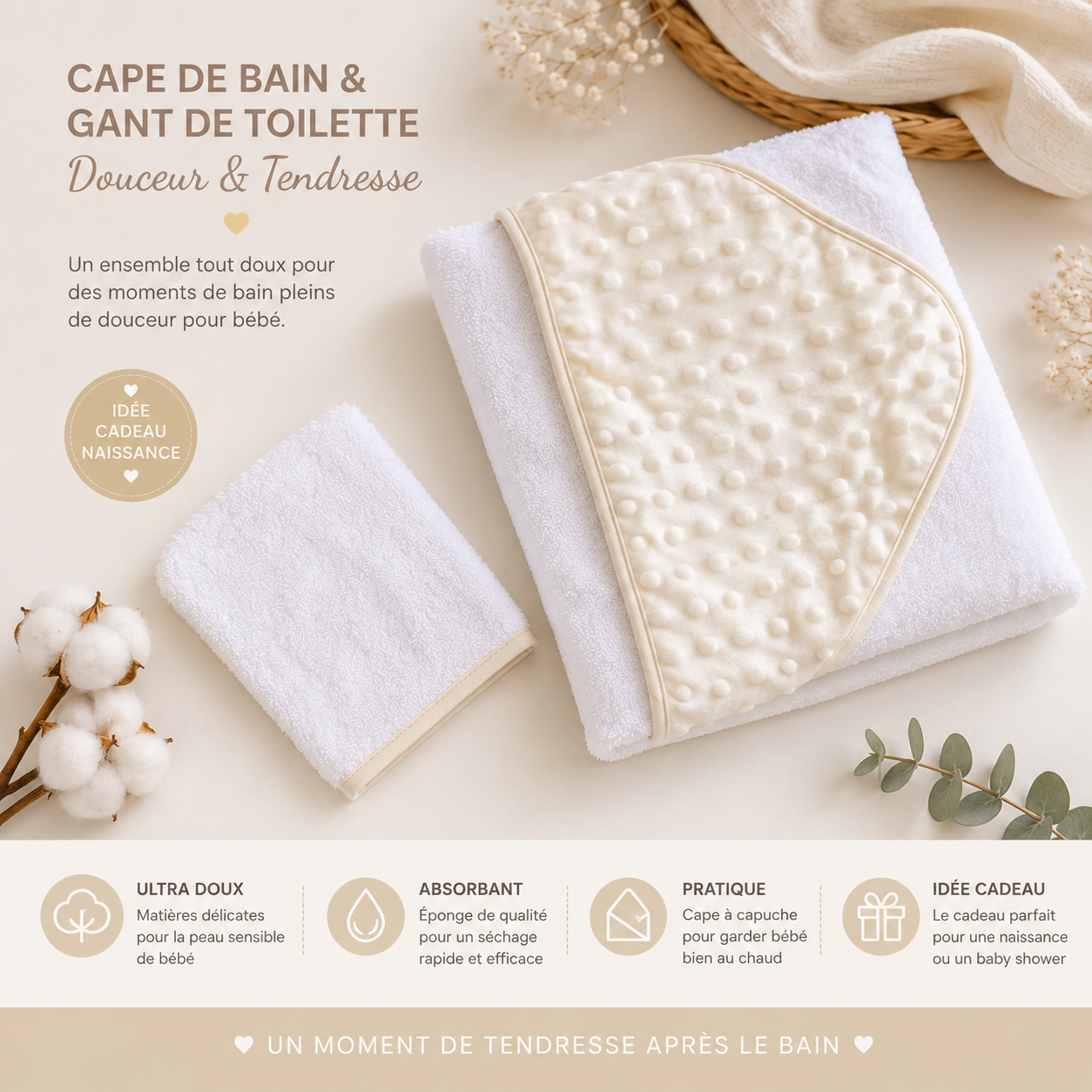 Cape de bain personnalisé MANIRA Boutique