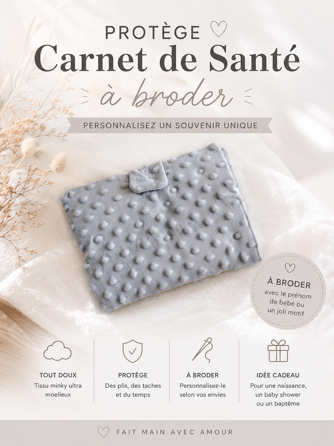 Protege carnet personnalisé MANIRA Boutique