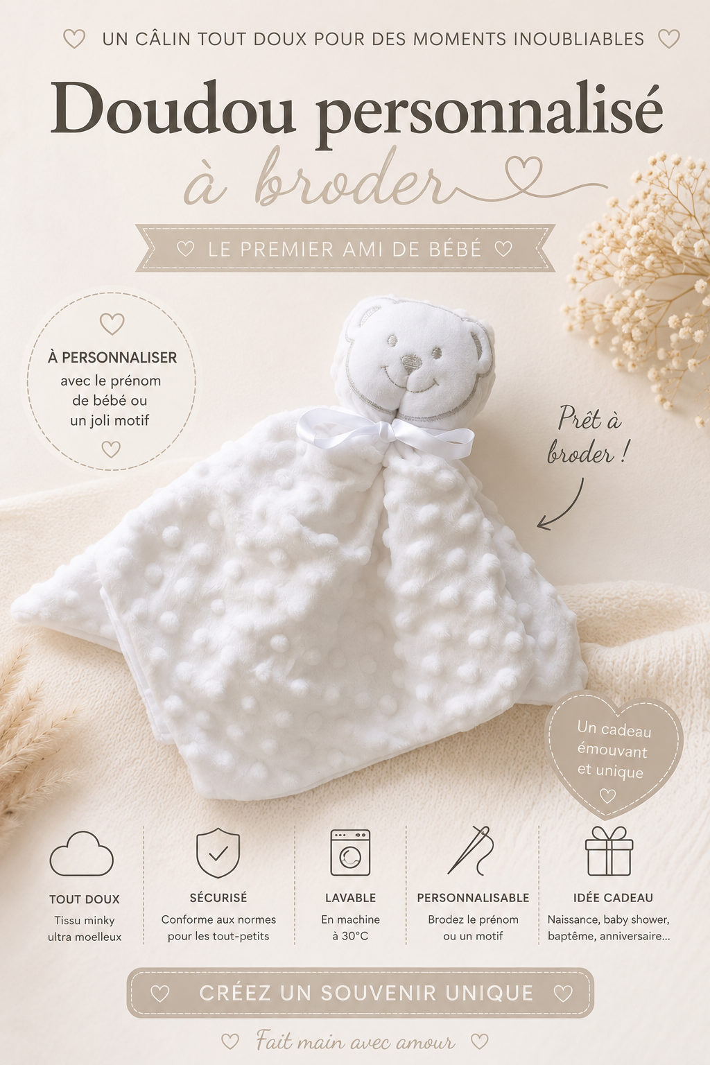 Doudou  personnalisé MANIRA Boutique