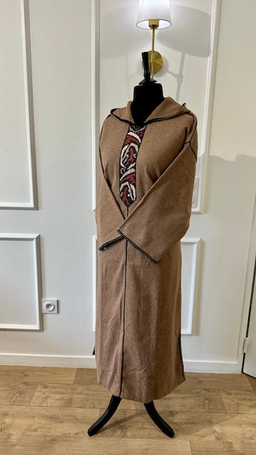Djellaba en Cachemire strass